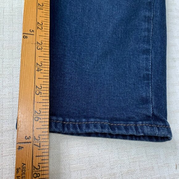 Old Navy Womens Size 8 Blue High-Rise O.G. Straight Jeans Dark Wash Denim - Picture 6 of 10